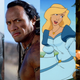 From left to right, images from Dragonheart: Vengeance, The Scorpion King, The Swan Princess, and Tremors: Shrieker Island